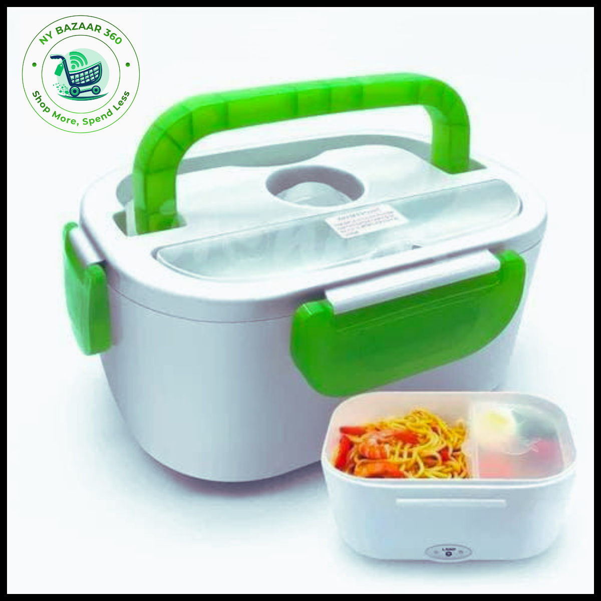 Green Color Electric Food Warmer Lunch Boxes